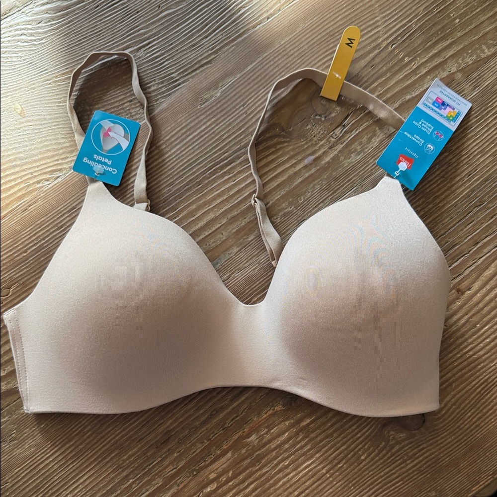 Hanes Soft Beige Comfort Bra